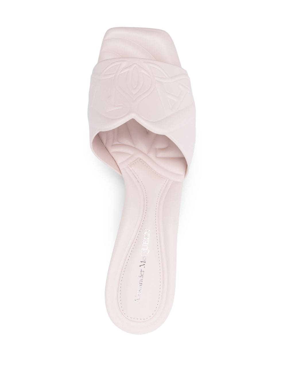 ALEXANDER MCQUEEN Seal Leather Flat Sandals for Women