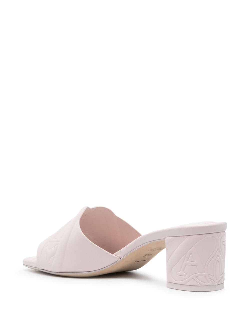 ALEXANDER MCQUEEN Seal Leather Flat Sandals for Women