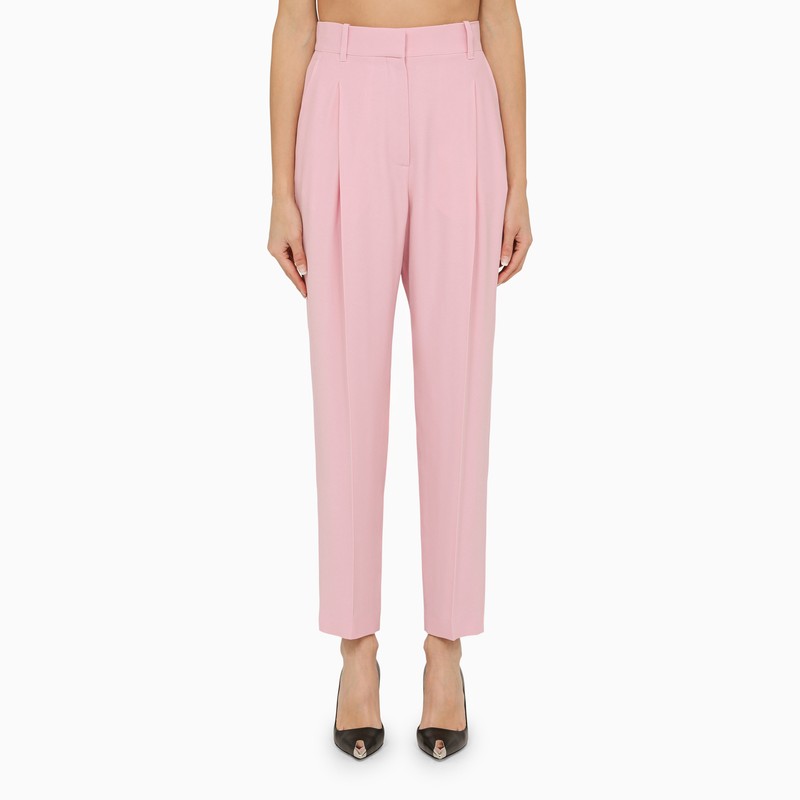 ALEXANDER MCQUEEN Regular Trousers with Pleats for Her
