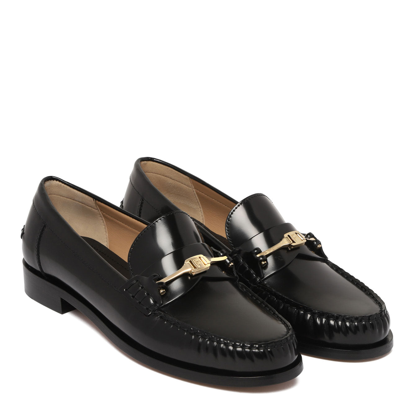 Ferragamo 100% Leather Women's Flat Shoes
