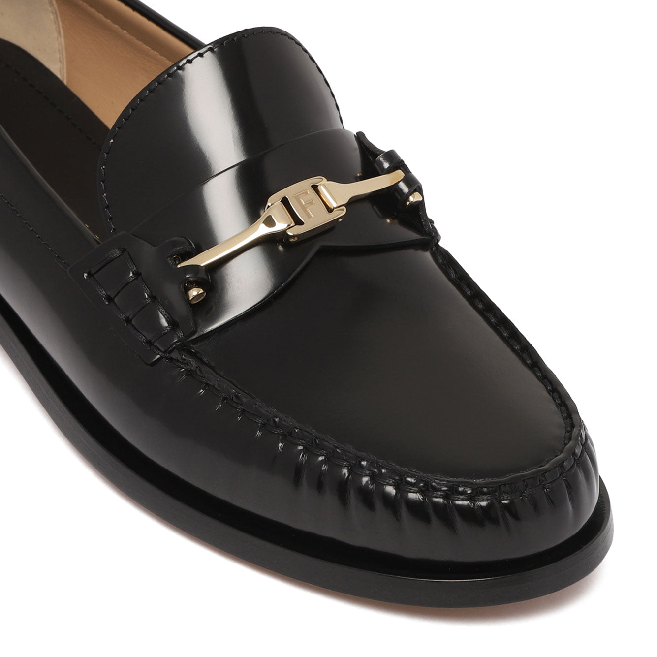 Ferragamo 100% Leather Women's Flat Shoes