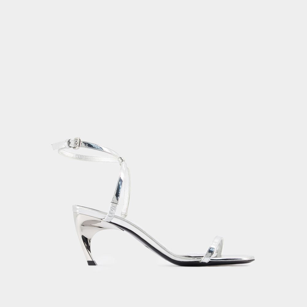ALEXANDER MCQUEEN Seal Heeled Sandals for Women - SS24 Collection