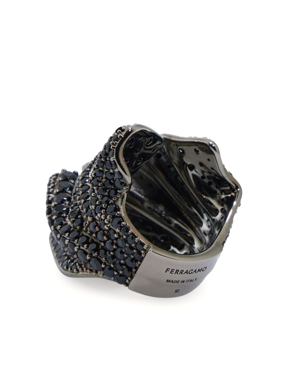 Ferragamo Crystal Cut-Out Earrings