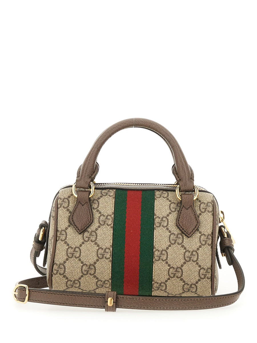 GUCCI Supreme Fabric Mini Ophidia Handbag