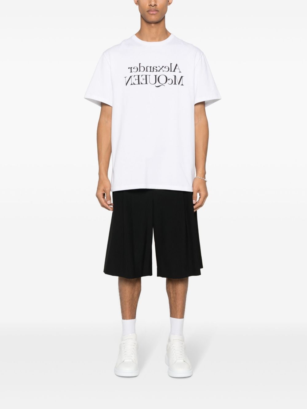 ALEXANDER MCQUEEN Logo T-Shirt - Regular Fit Large Size