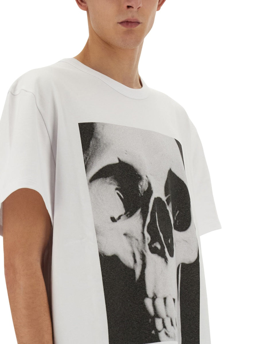 ALEXANDER MCQUEEN Skull Print T-Shirt - Regular Fit Large