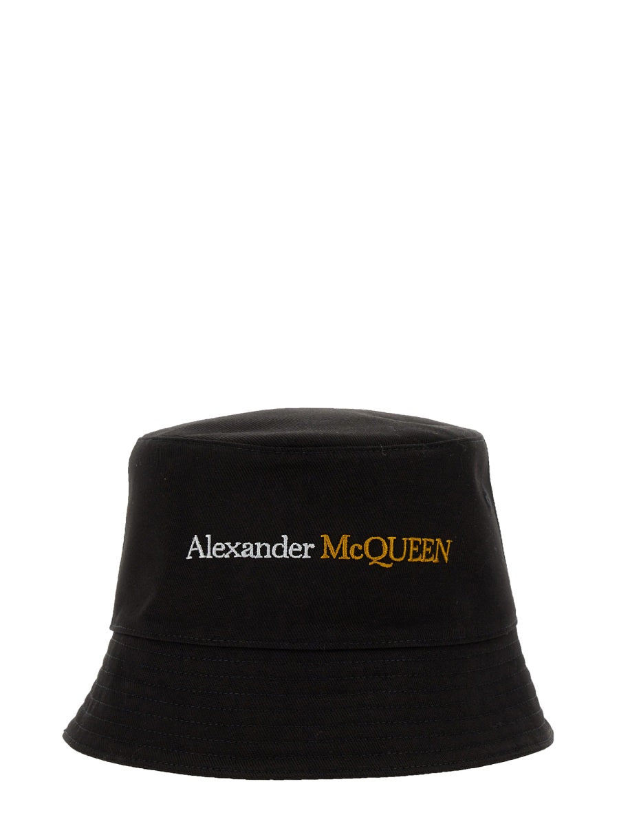 ALEXANDER MCQUEEN Logo Bucket Hat for Men - SS24 Collection