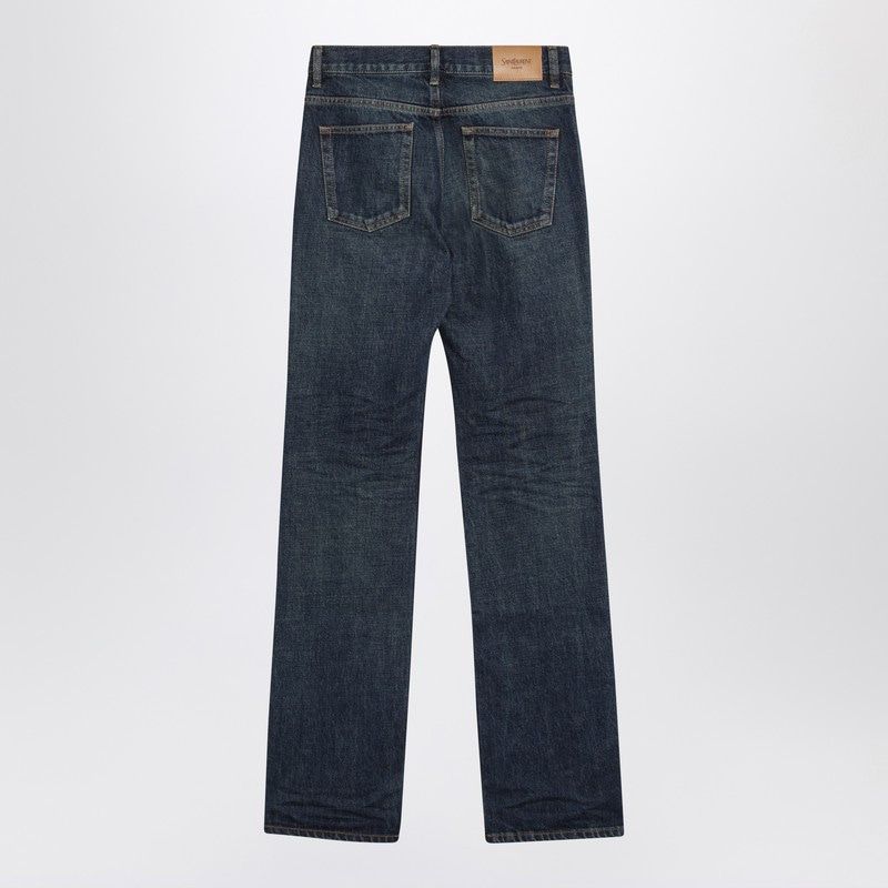 SAINT LAURENT Heritage Indigo Denim Jeans for Women