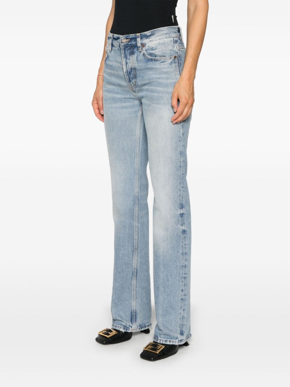 SAINT LAURENT Low-Rise Straight-Leg Jeans for Women