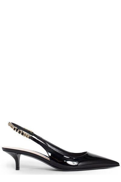 GUCCI Signoria Pointed Pumps with Chain - 4.5cm Heel