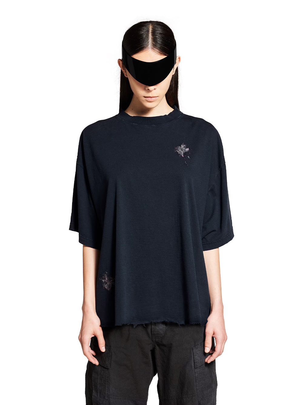 BALENCIAGA Mini Nail Polish Cropped T-Shirt