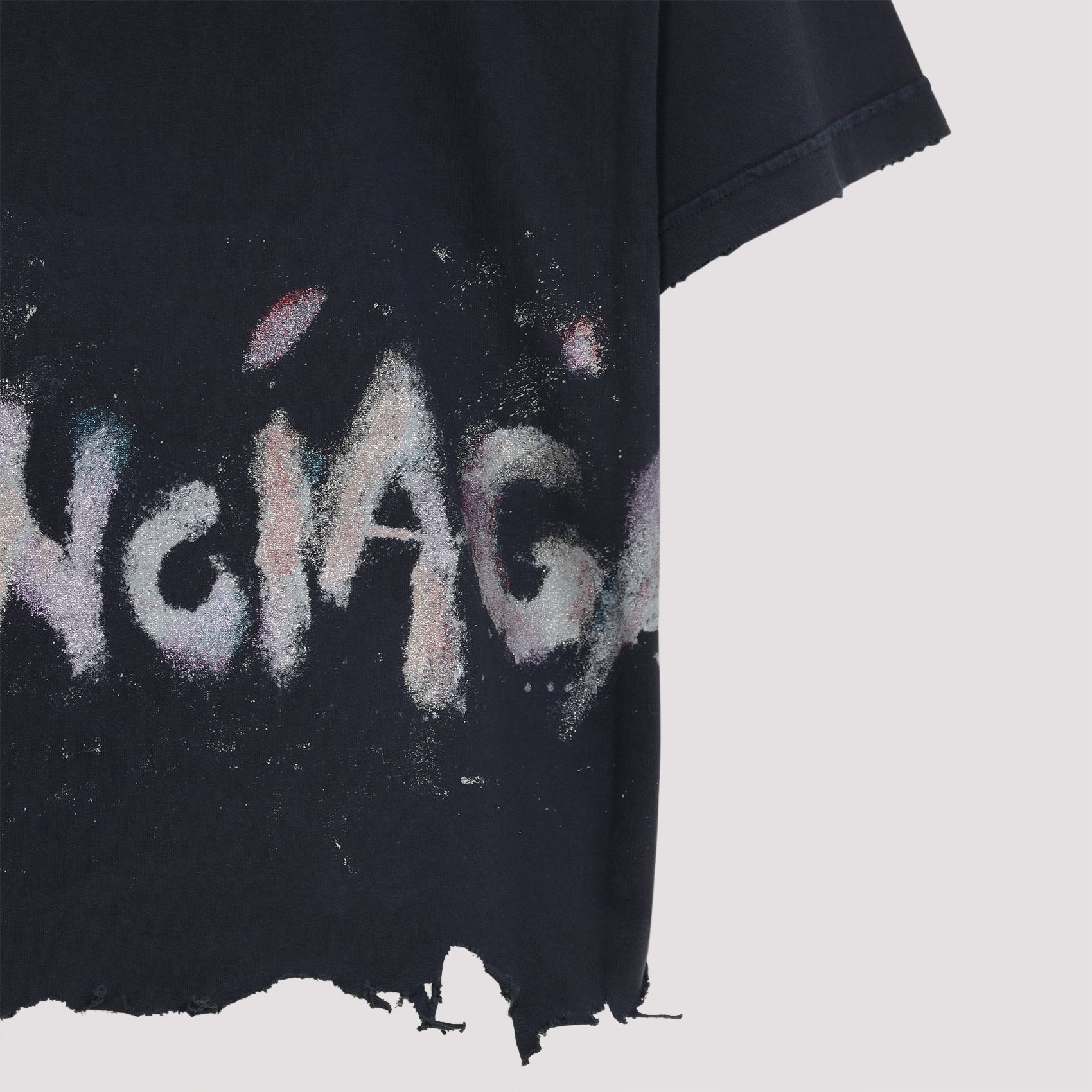 BALENCIAGA Mini Nail Polish Cropped T-Shirt