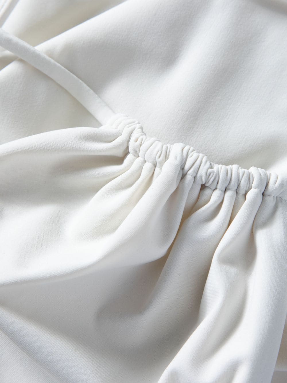 SAINT LAURENT Plunge Cut-Out Mini Sweater with Adjustable Straps