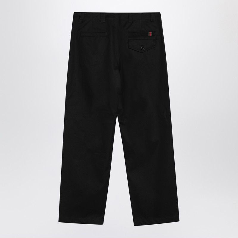 GUCCI Double Waist Cotton Tailored Pants