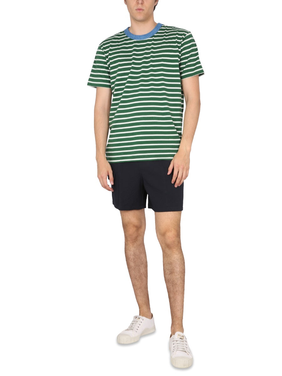 HOWLIN Men's Elastic Waistband Bermuda Shorts - Regular Fit