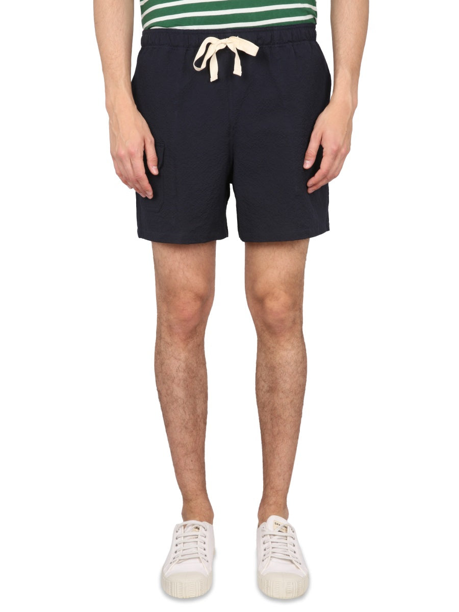 HOWLIN Men's Elastic Waistband Bermuda Shorts - Regular Fit