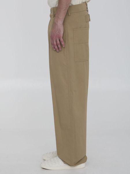BOTTEGA VENETA Cotton-Twill Bush Trousers for Men