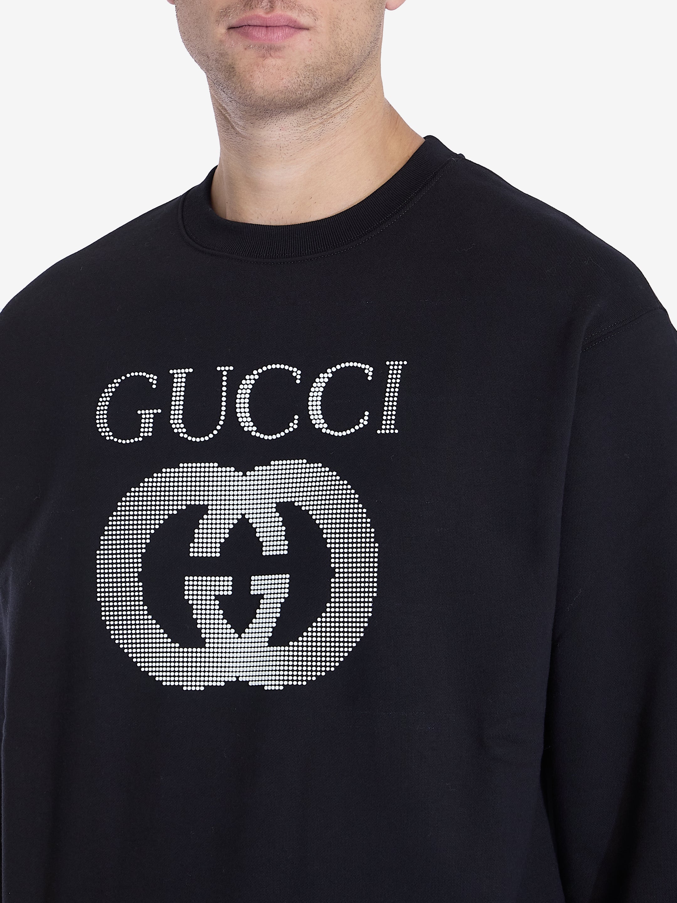 GUCCI Men's Cotton Crew Neck Sweatshirt