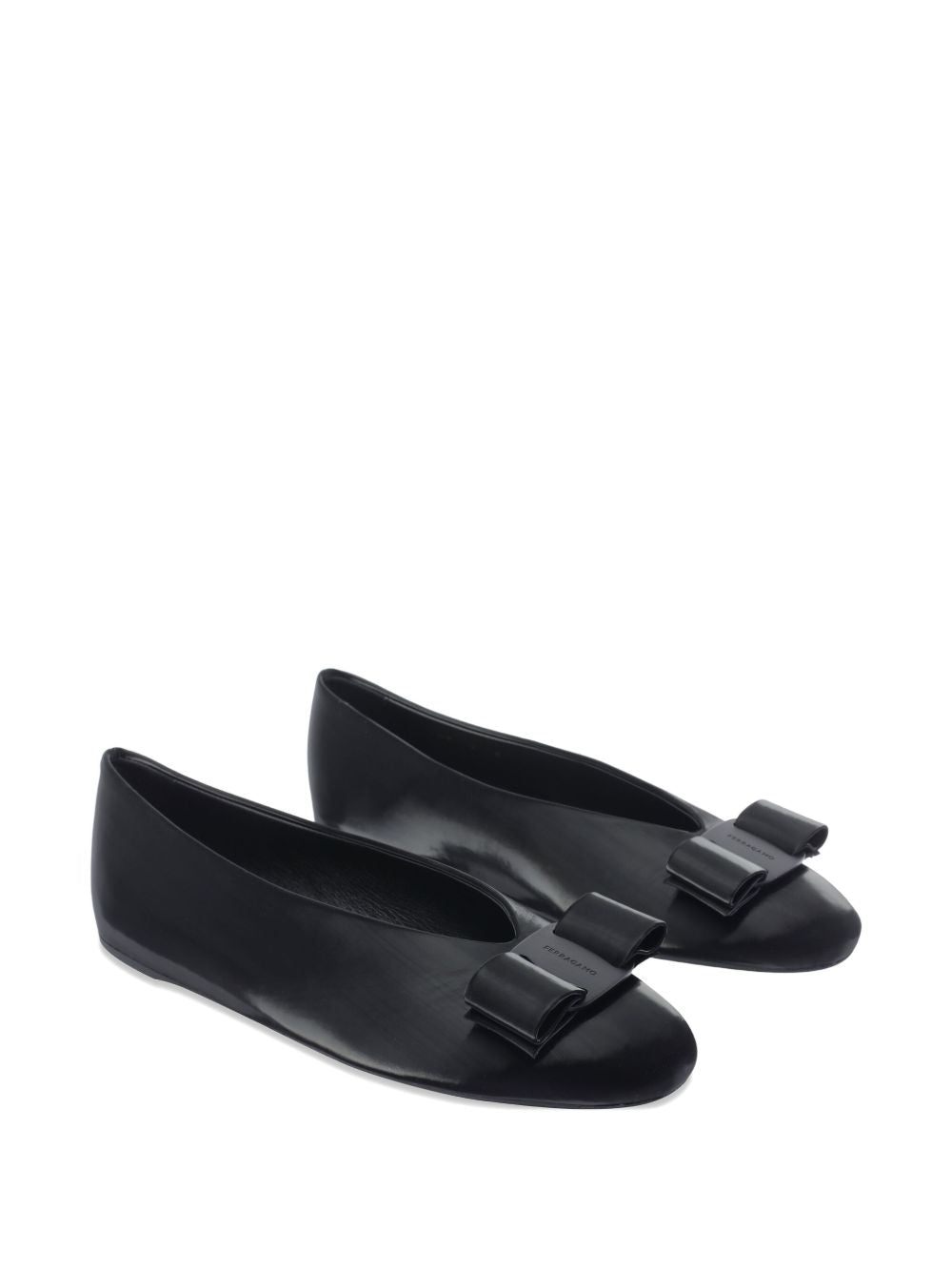 Ferragamo Leather Bow Flats for Women