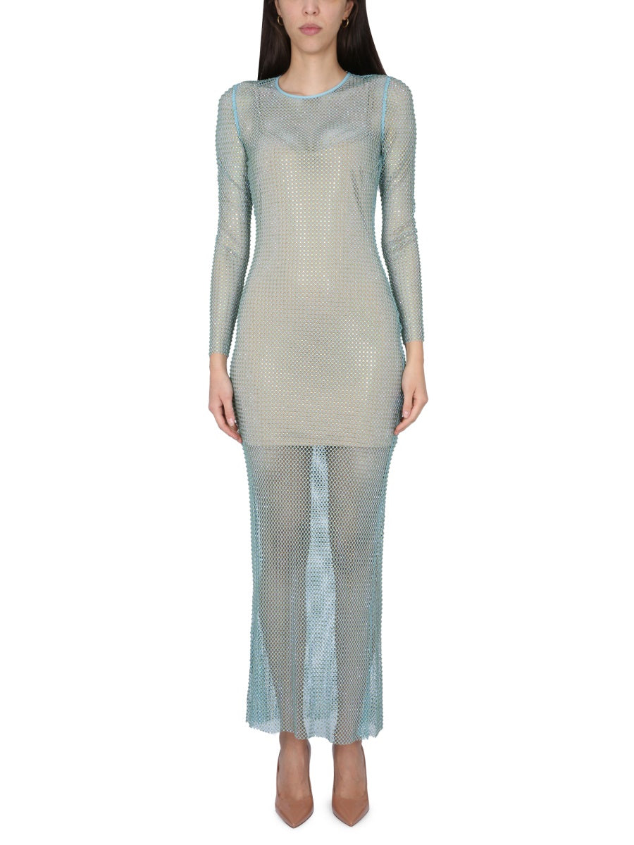 SELF-PORTRAIT Gyro Necklace Long Dress