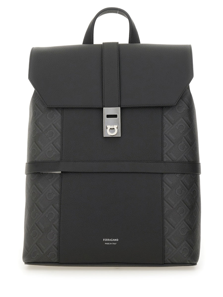 Ferragamo Polyurethane Mini Backpack for Men