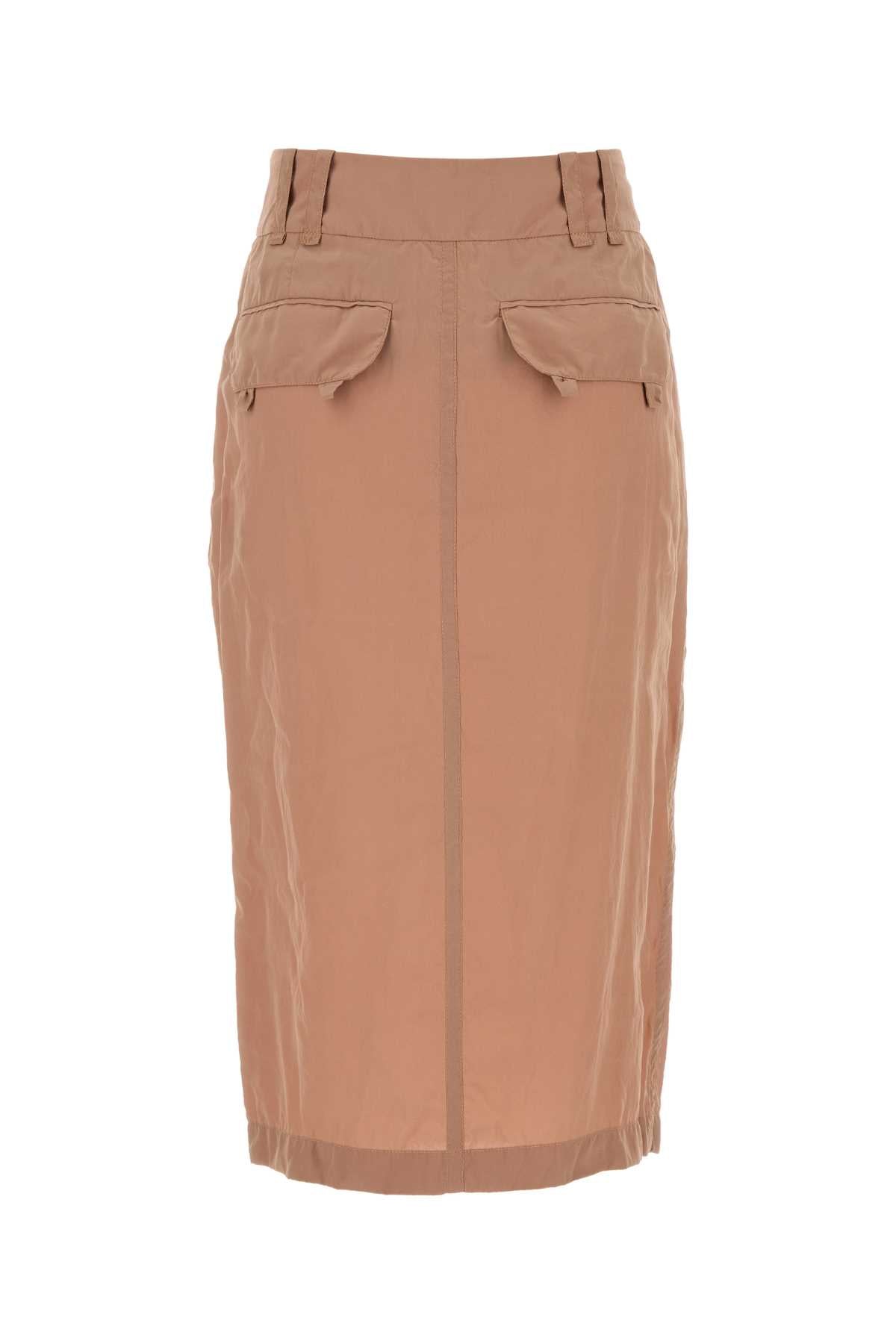 SAINT LAURENT Silk Mini Crepe Skirt