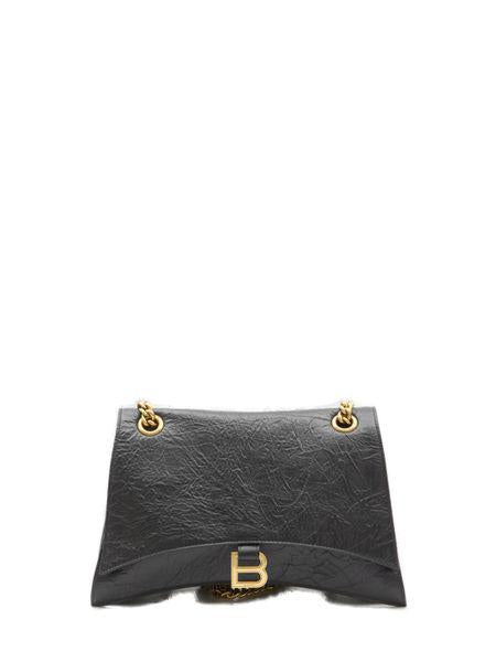 BALENCIAGA Medium Crush Shoulder Handbag