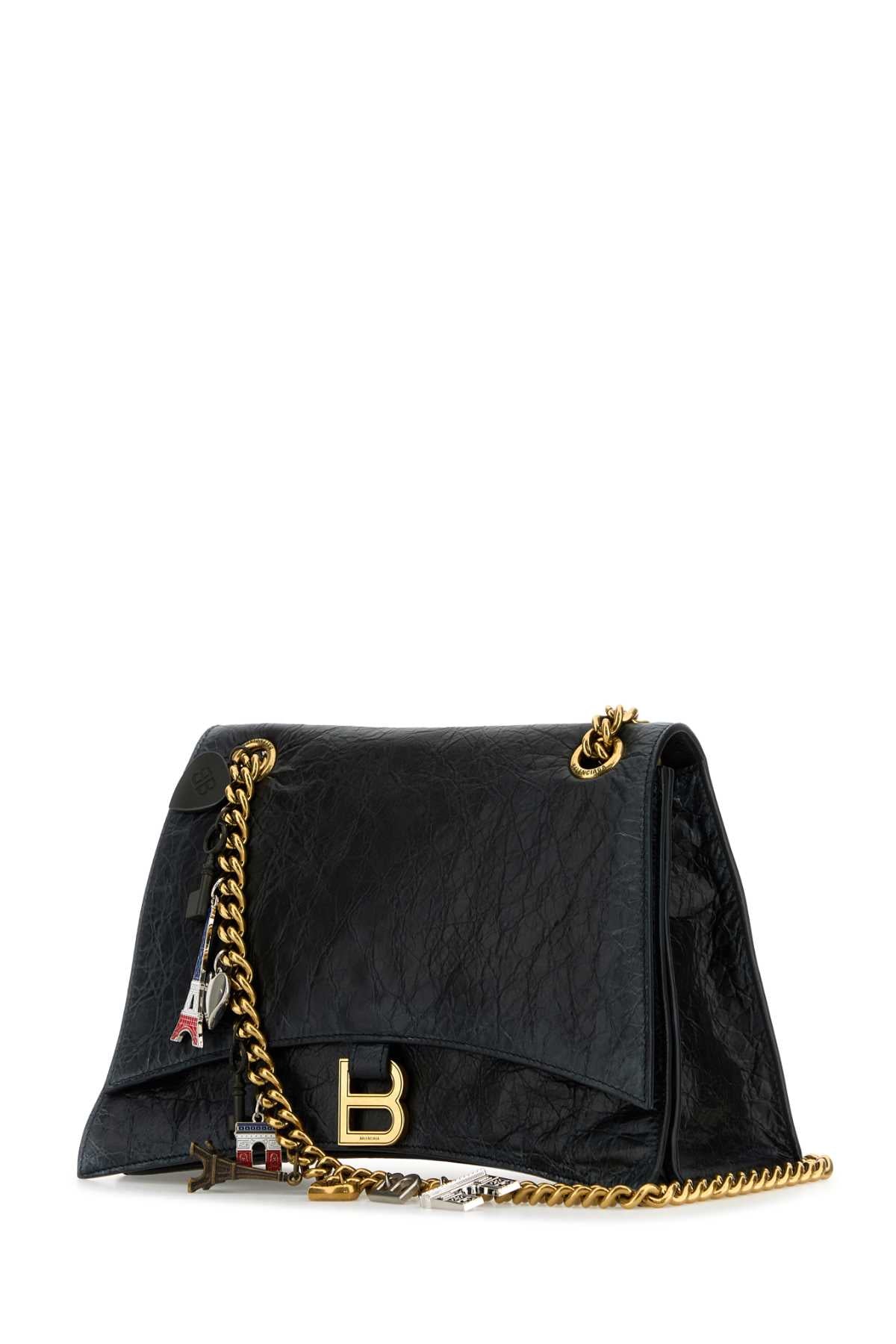 BALENCIAGA Medium Crush Chain Shoulder Handbag
