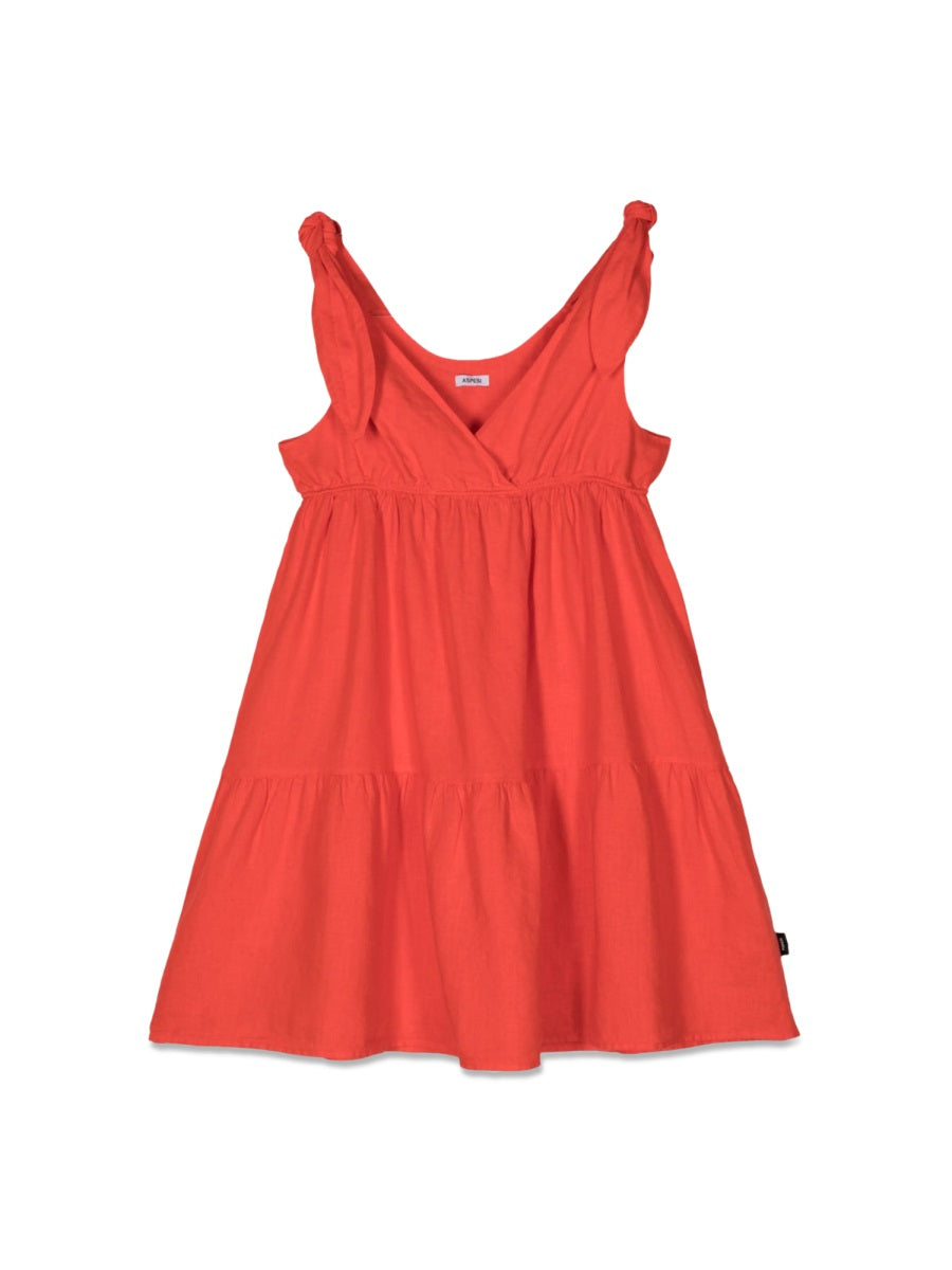 ASPESI Girls' Mini Dress with Stylish Shoulder Pads