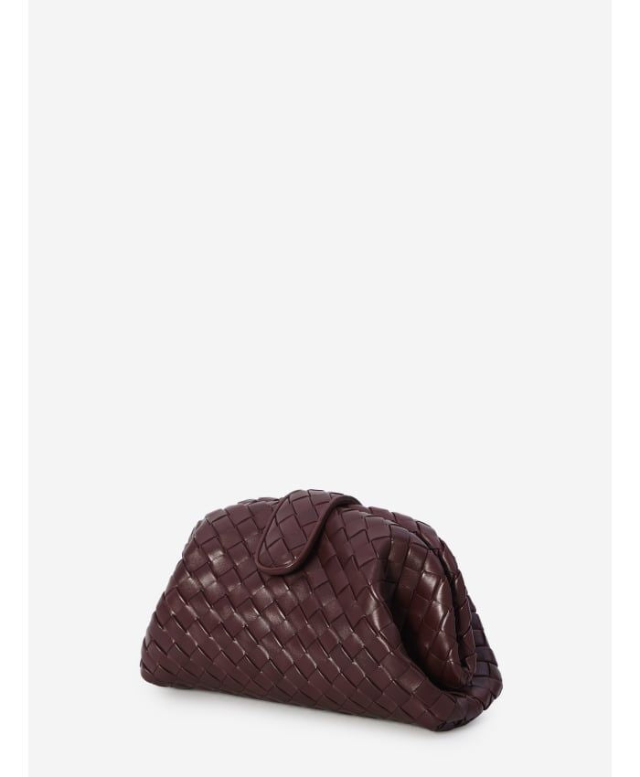 BOTTEGA VENETA Mini Woven Leather Clutch with Chain Strap