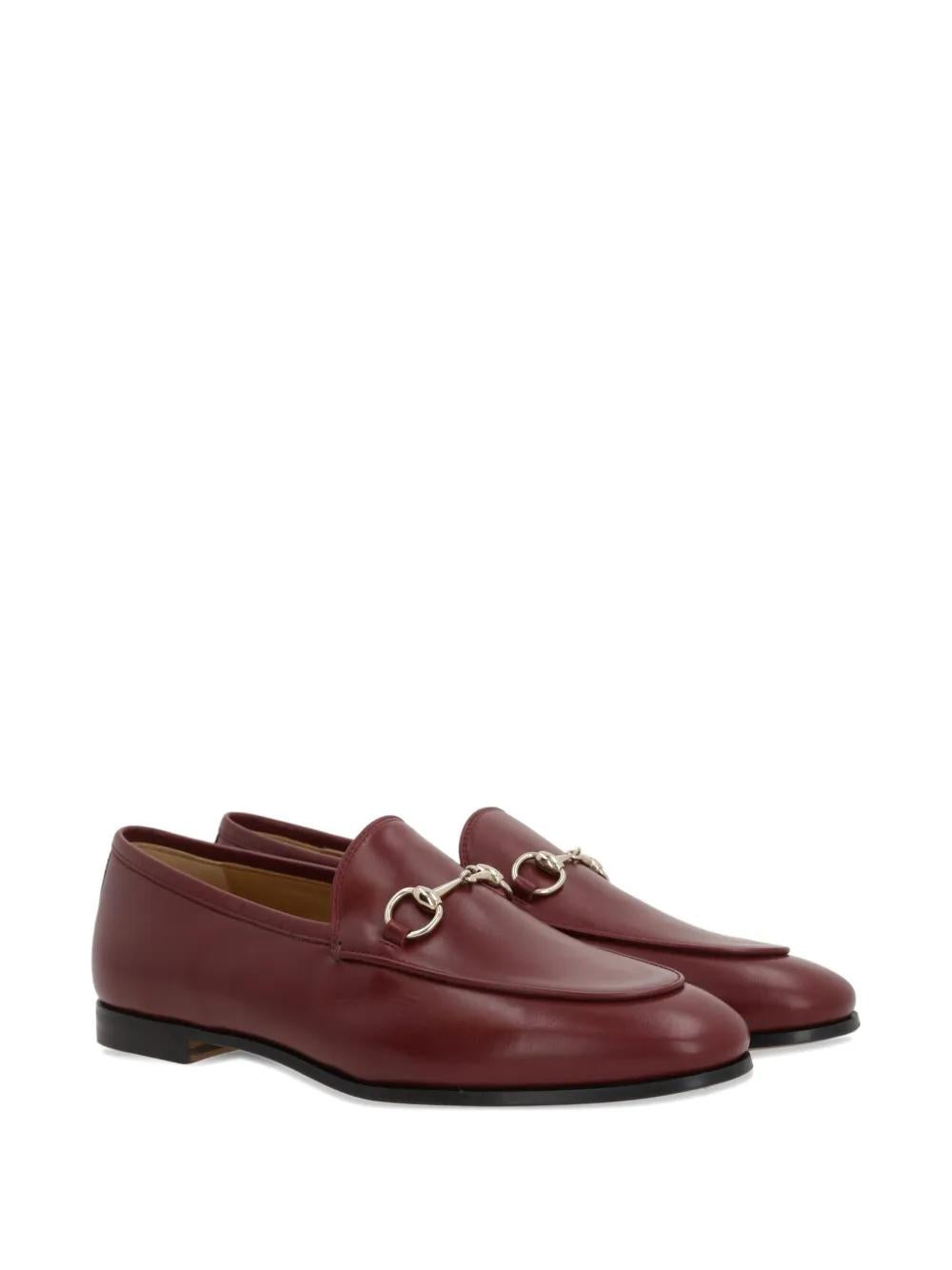 GUCCI Leather Loafers with Iconic Horsebit Detail
