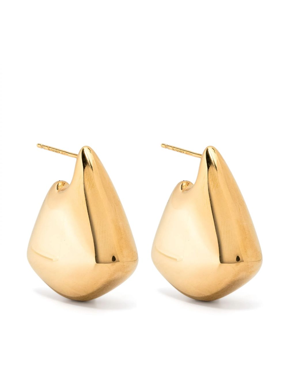 BOTTEGA VENETA Mini Geometric Gold-Tone Earrings for Women