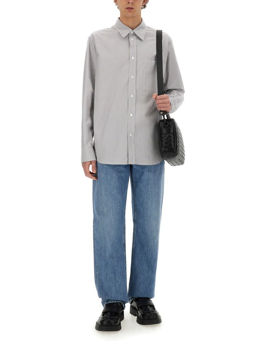 BOTTEGA VENETA Regular Fit Cotton Dress Shirt (Size 48)