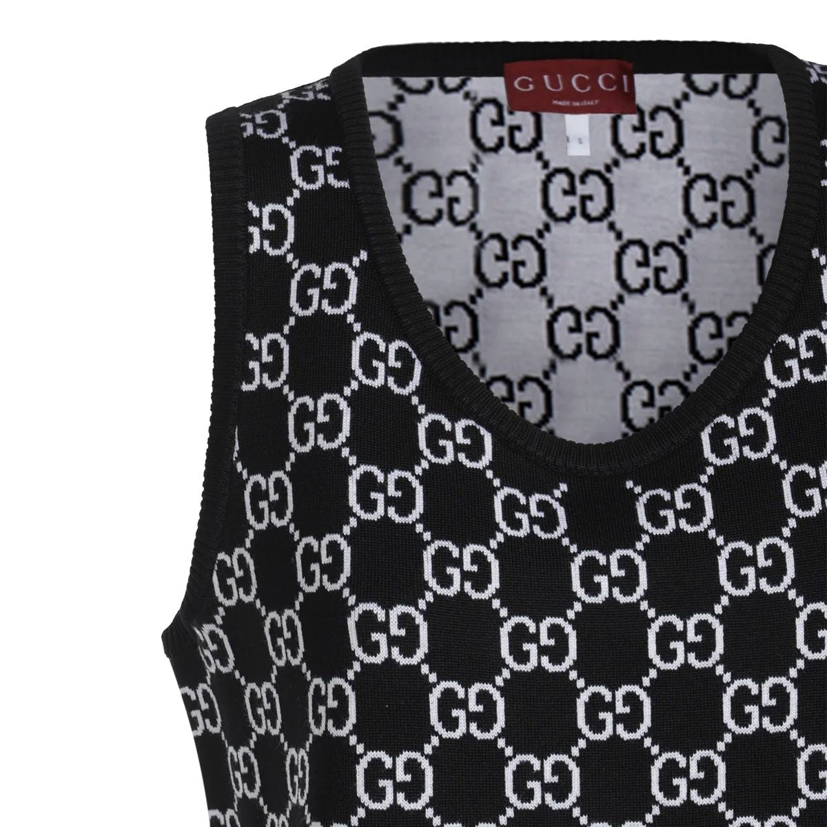 GUCCI Chic Wool Jacquard Mini Dress - Size S