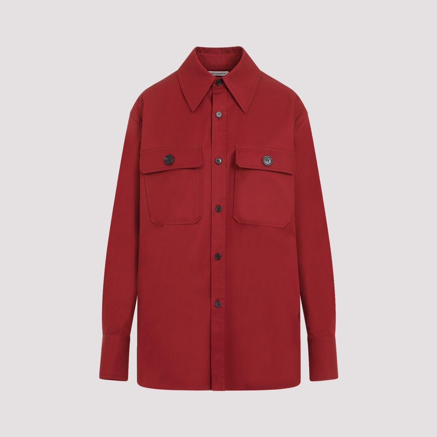 SAINT LAURENT Women's Cotton Twill Shirt