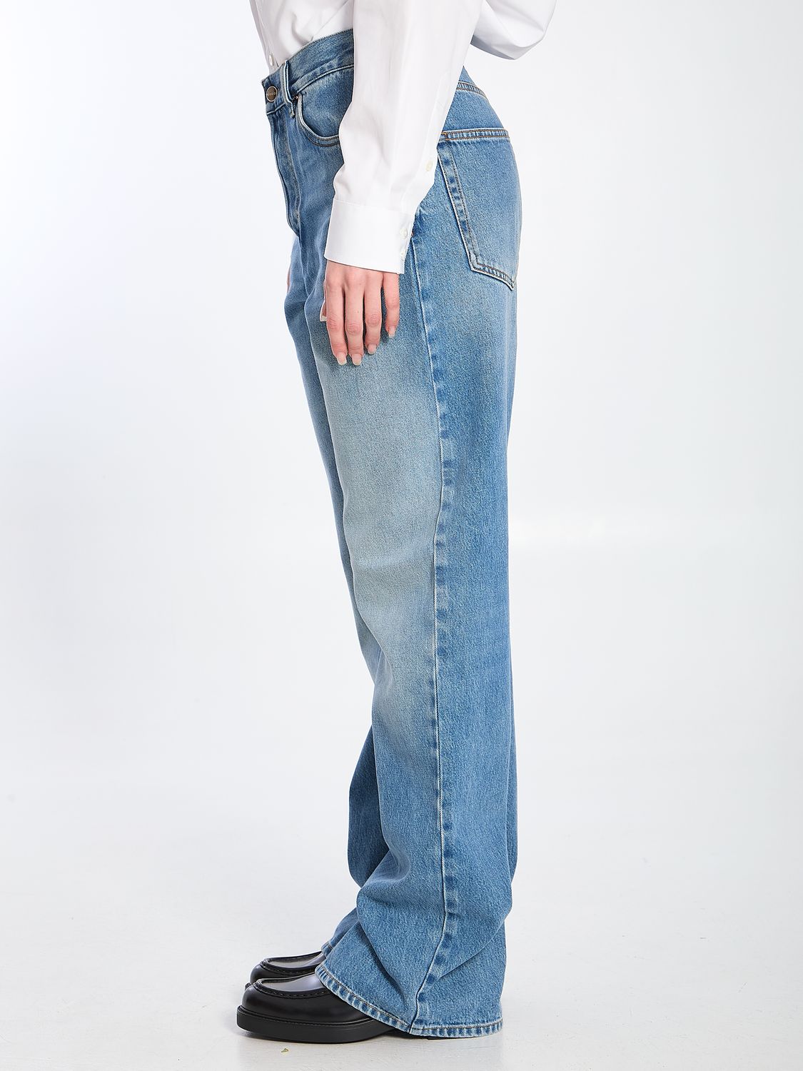 GUCCI Faded Denim Jeans for Women - SS25 Collection