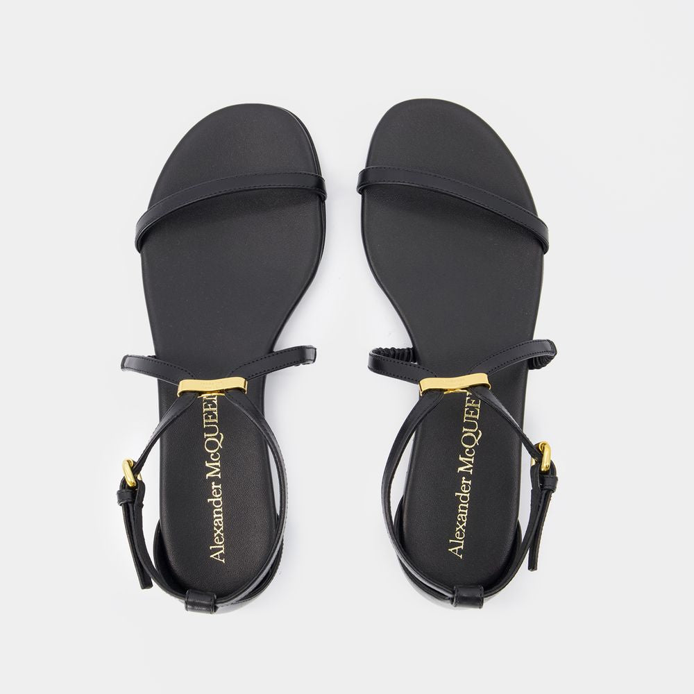 ALEXANDER MCQUEEN Stylish Leather Sandals for Women