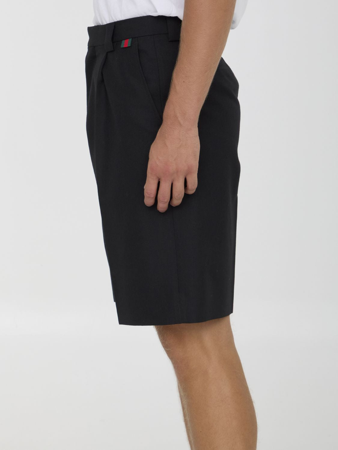 GUCCI Wool Blend Bermuda Shorts - Regular Fit