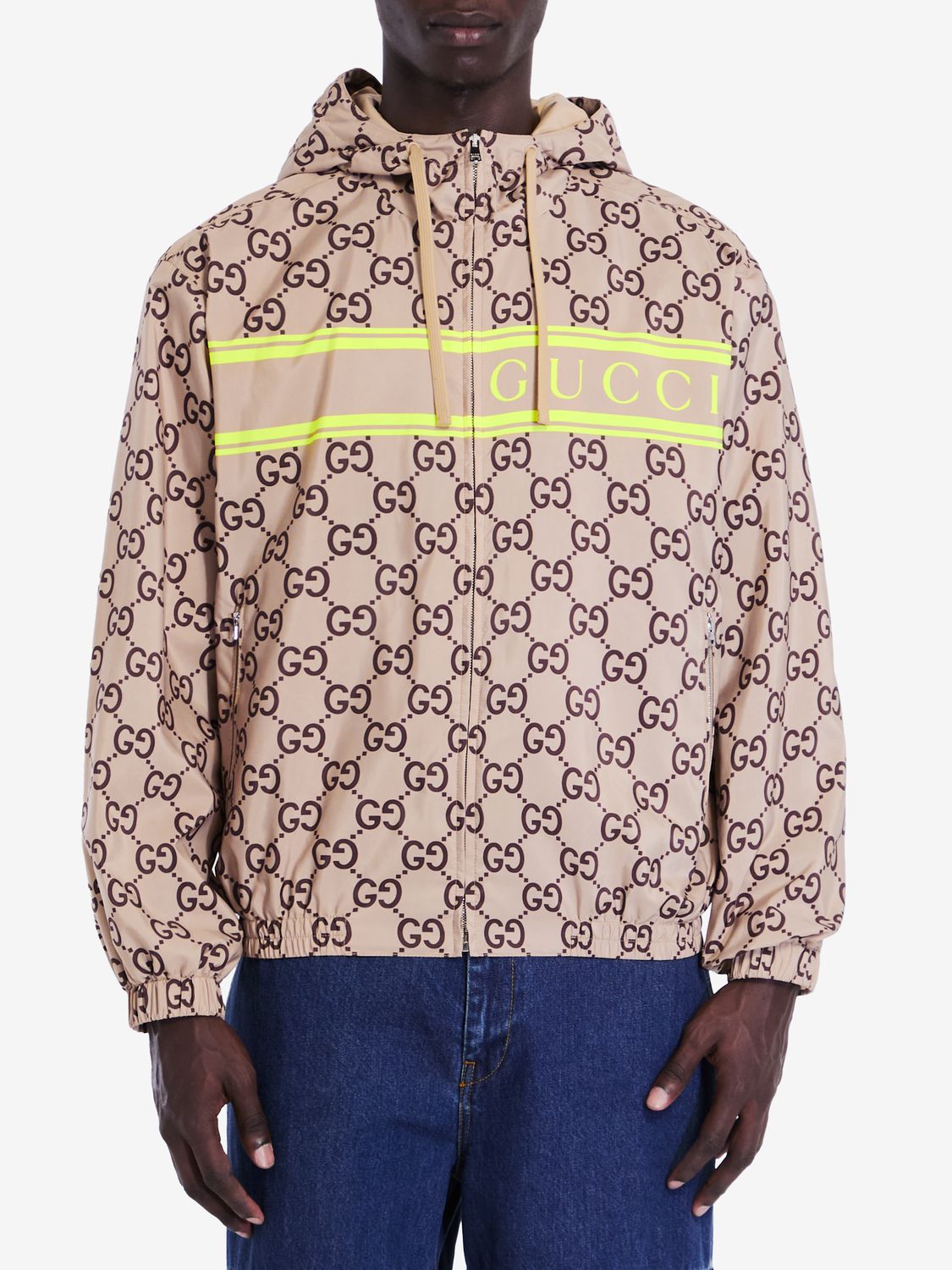 GUCCI Hooded Nylon Jacket for Men - FW24