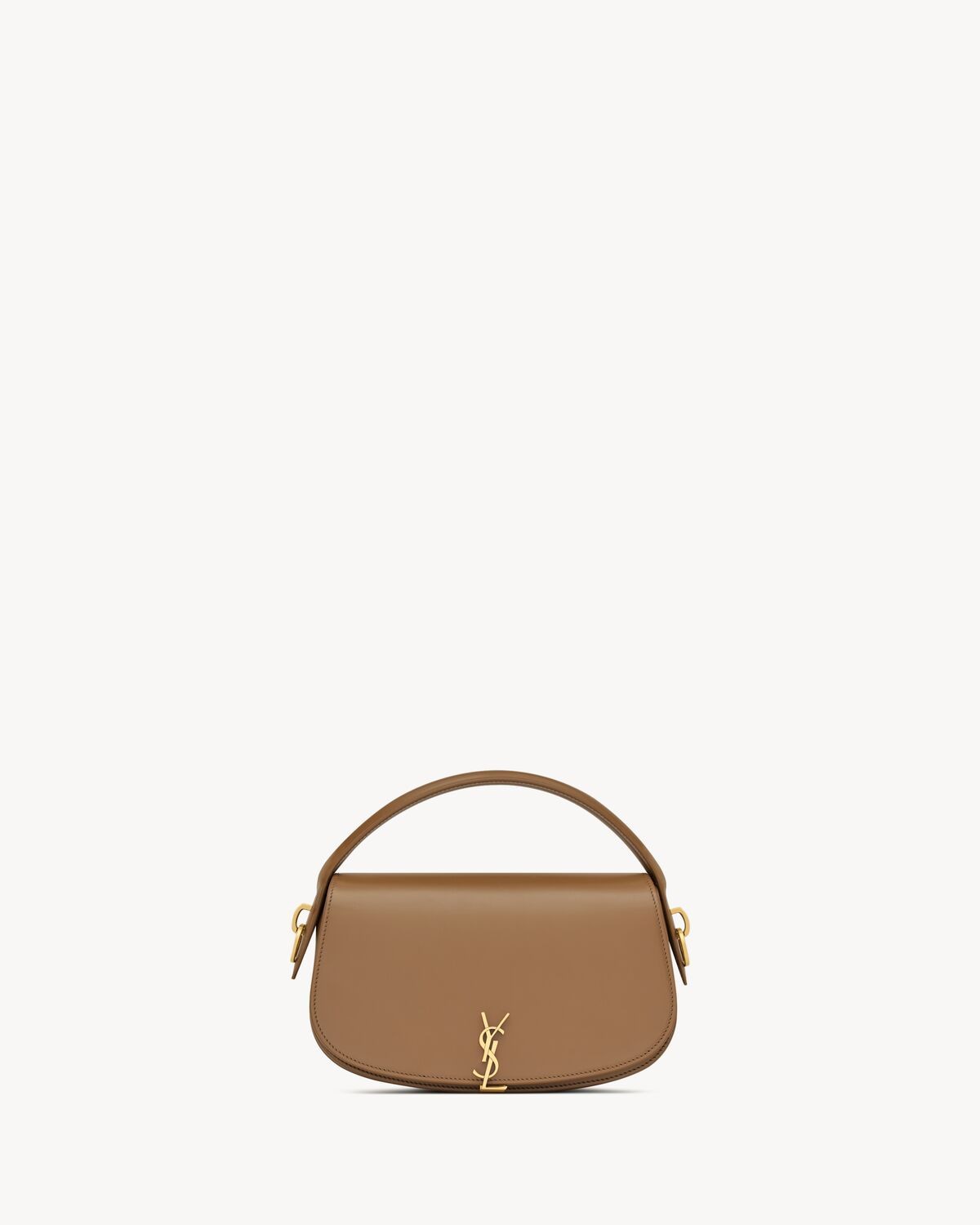 SAINT LAURENT Voltaire Leather Shoulder Handbag - 24 cm