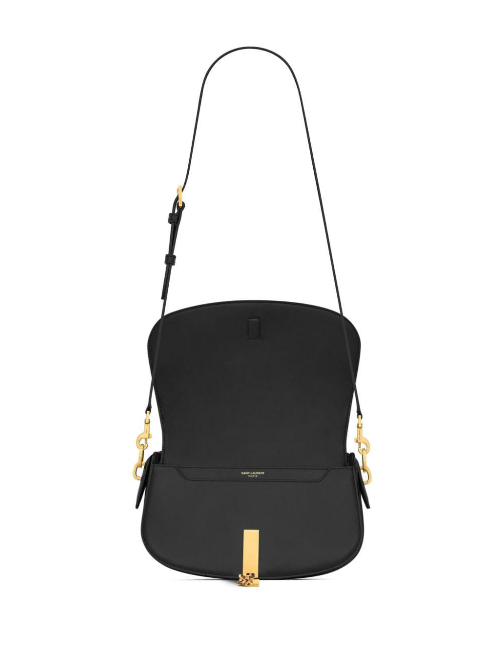 SAINT LAURENT Voltaire Mini Crossbody with Golden Logo