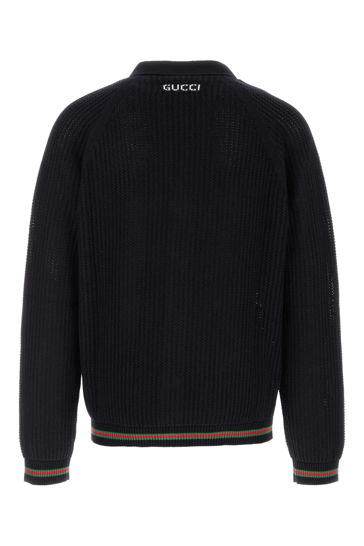 GUCCI Web Detail Cotton Cardigan