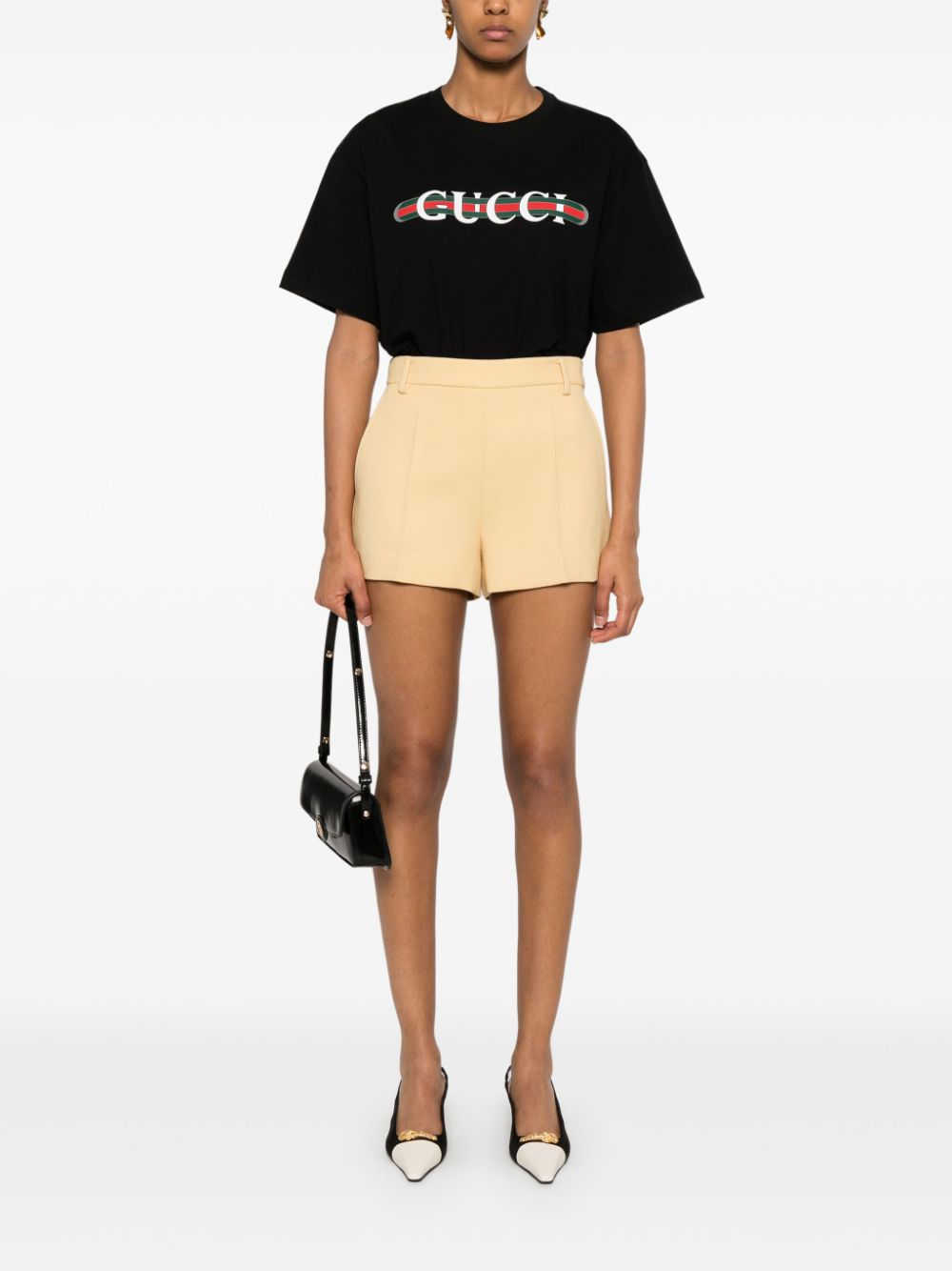 GUCCI Logo Cotton T-Shirt for Women - FW25