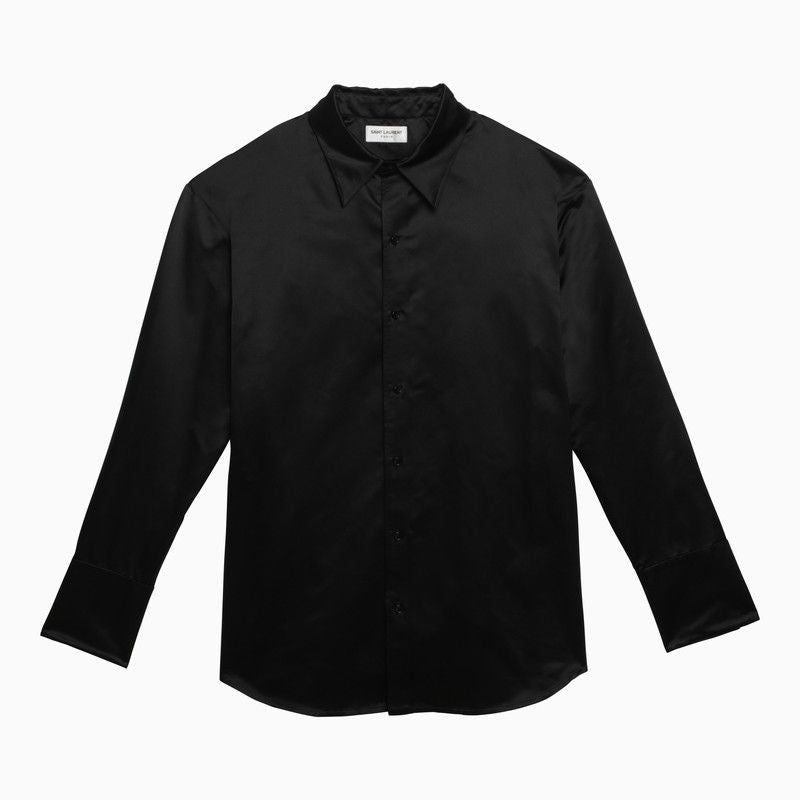 SAINT LAURENT Classic Silk Shirt for Men - SS24