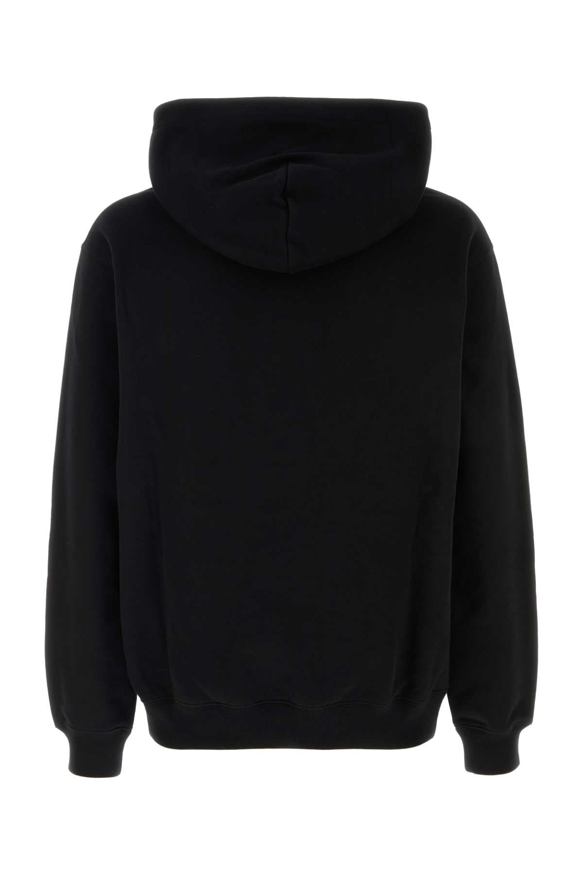 GUCCI Cotton Hoodie with Contrasting Logo