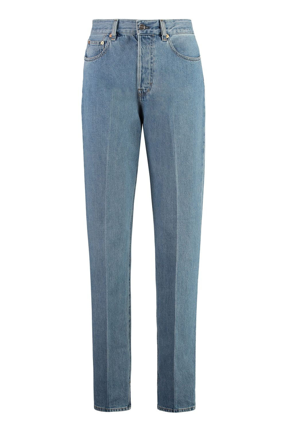 GUCCI 5-Pocket Straight-Leg Denim Jeans