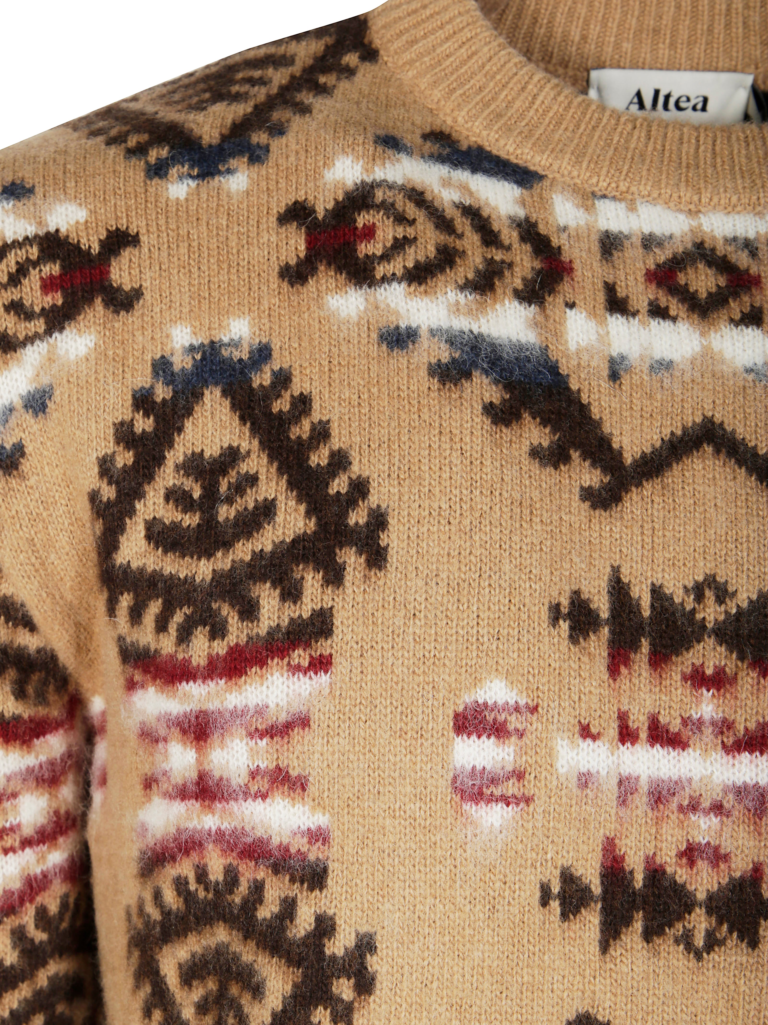 Altea Classic Jacquard Crewneck Sweater for Women