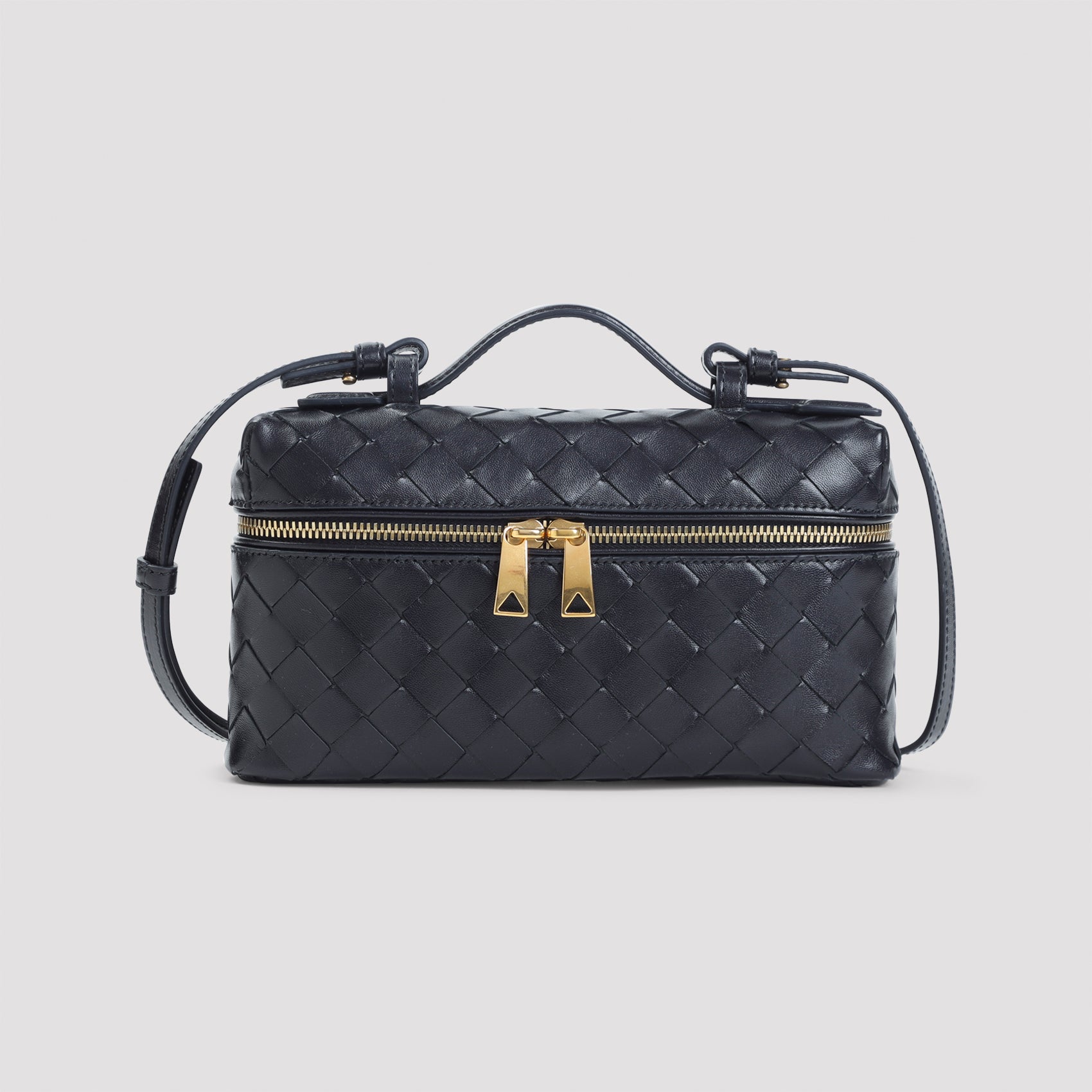 BOTTEGA VENETA Mini Vanity Case Handbag with Interlaced Design