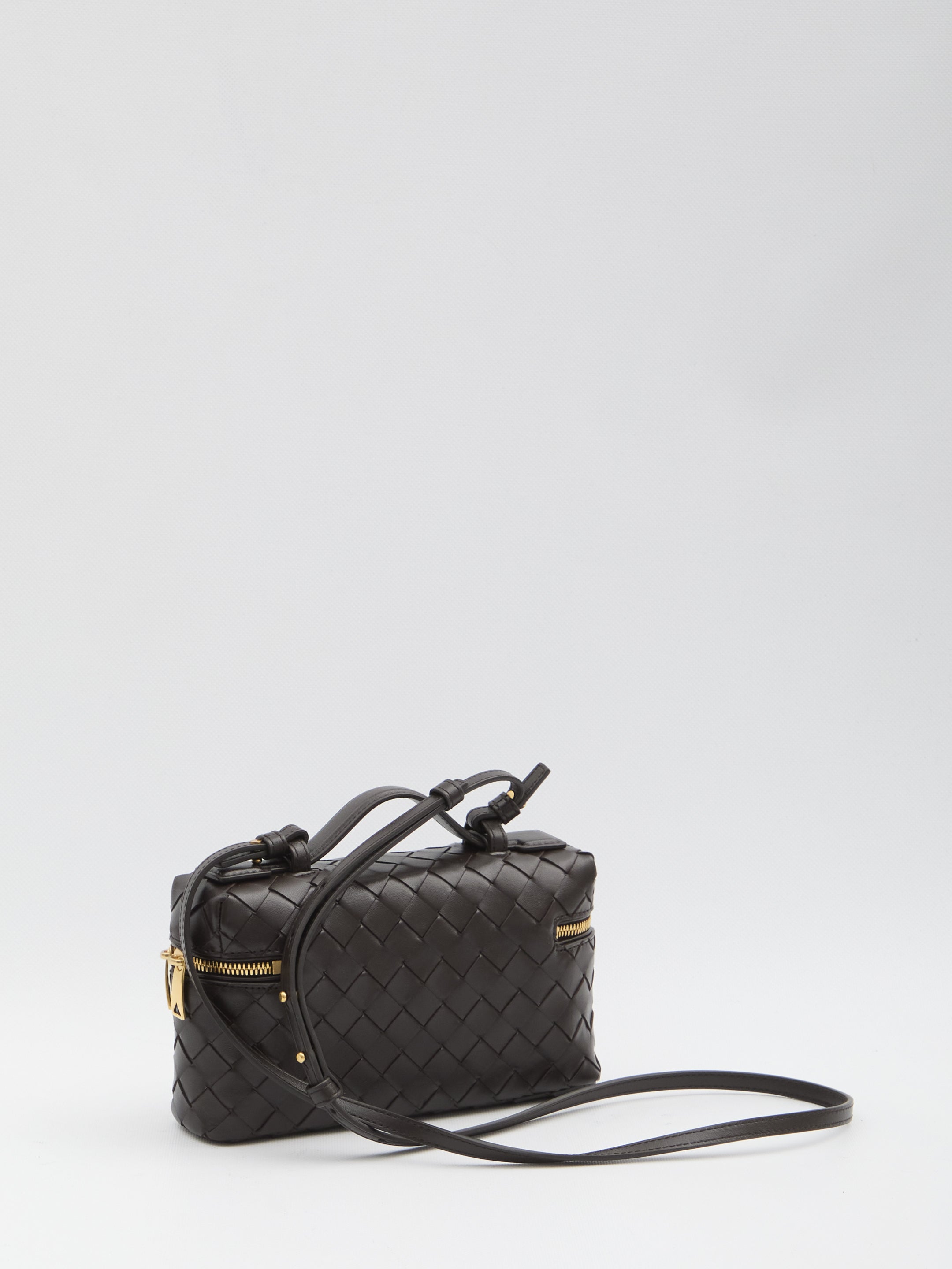 BOTTEGA VENETA Mini Leather Vanity Case with Intrecciato Pattern
