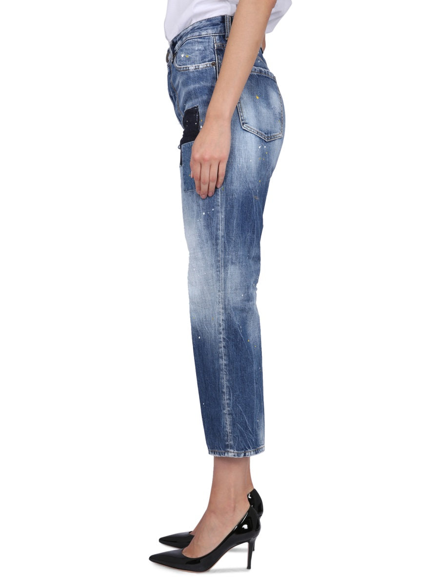 DSQUARED Women’s Classic Button Closure Jeans